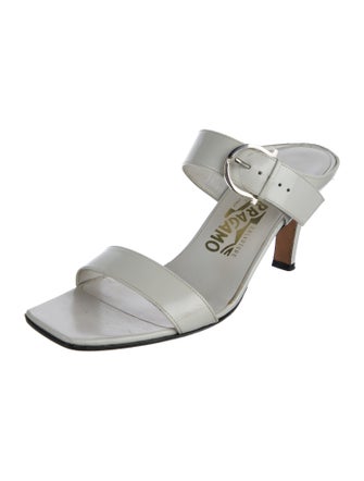 Salvatore Ferragamo Leather Slides