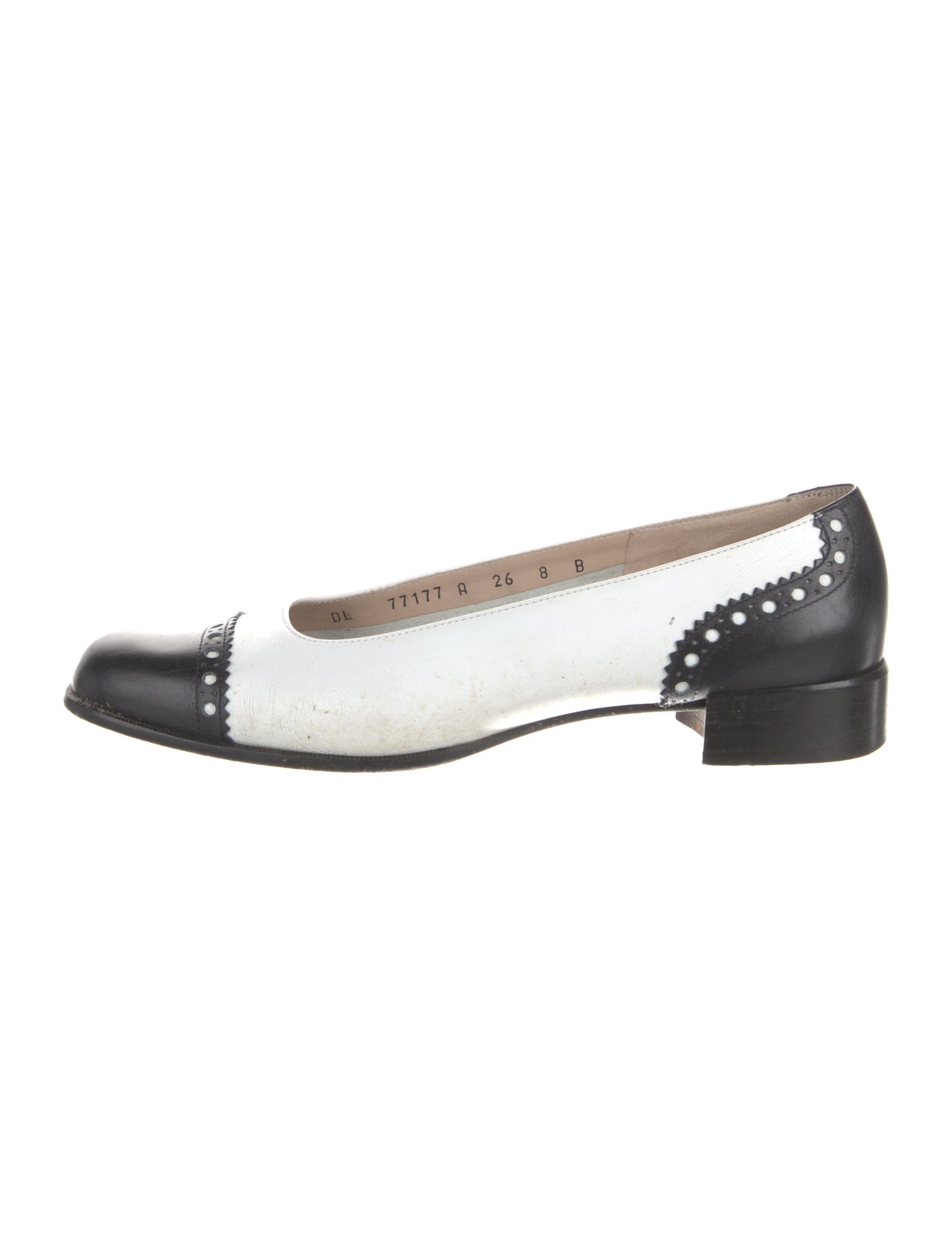 Salvatore Ferragamo Leather Colorblock Pattern Pumps