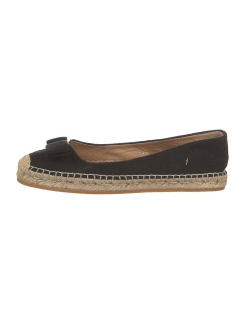 Salvatore Ferragamo Vara Bow Accent Canvas Espadrilles