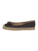 Salvatore Ferragamo Vara Bow Accent Canvas Espadrilles