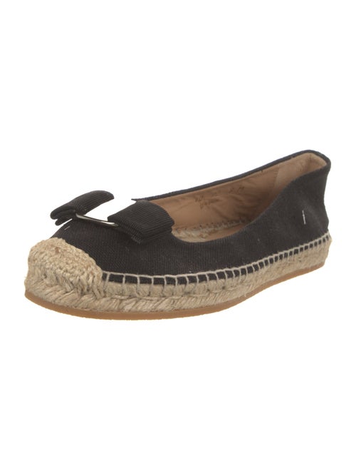 Salvatore Ferragamo Vara Bow Accent Canvas Espadrilles