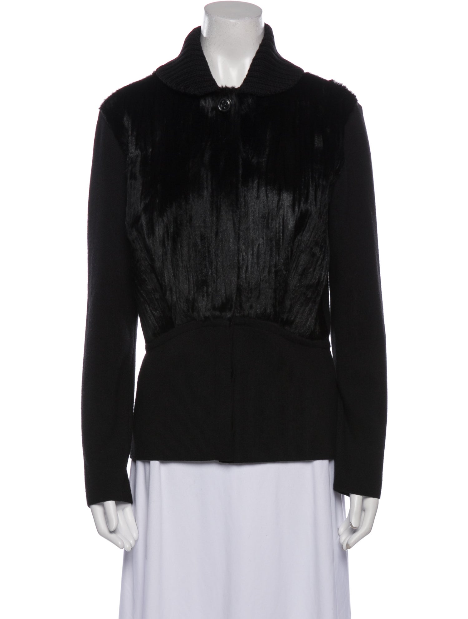 Salvatore Ferragamo Wool Fur Jacket