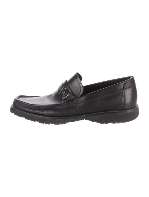 Salvatore Ferragamo Gancini Logo Leather Loafers