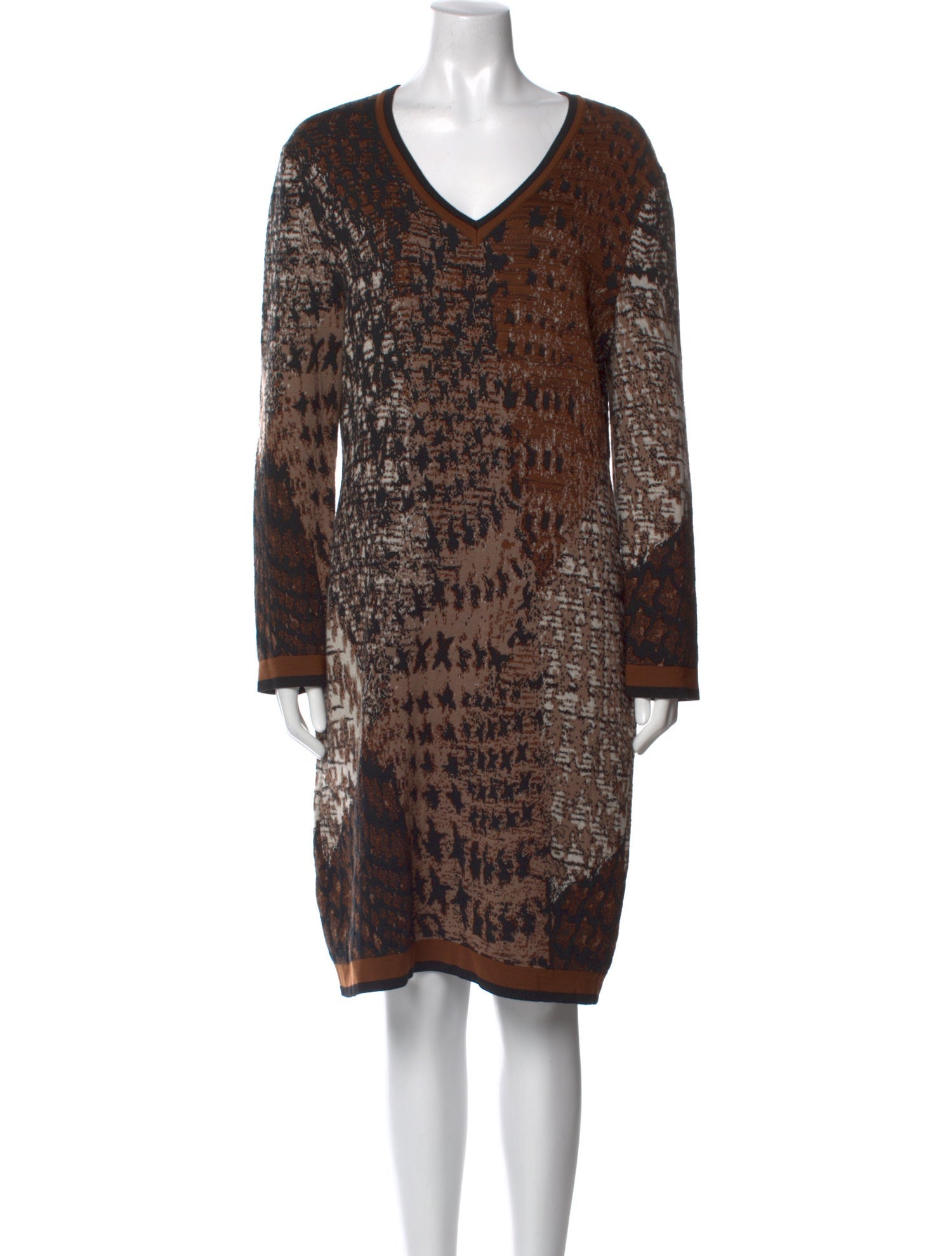 Salvatore Ferragamo Wool Knee-Length Dress