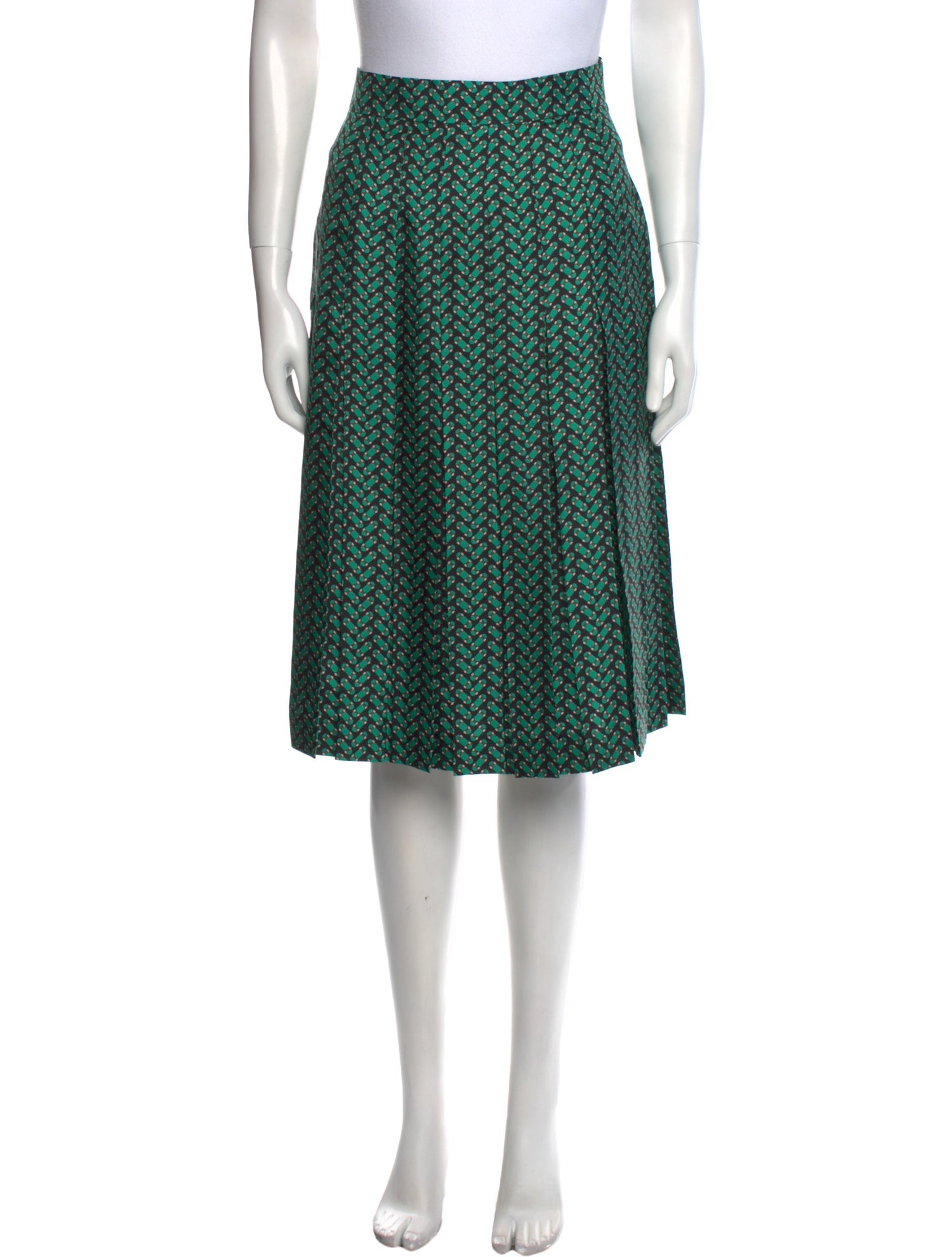 Salvatore Ferragamo Silk Knee-Length Skirt