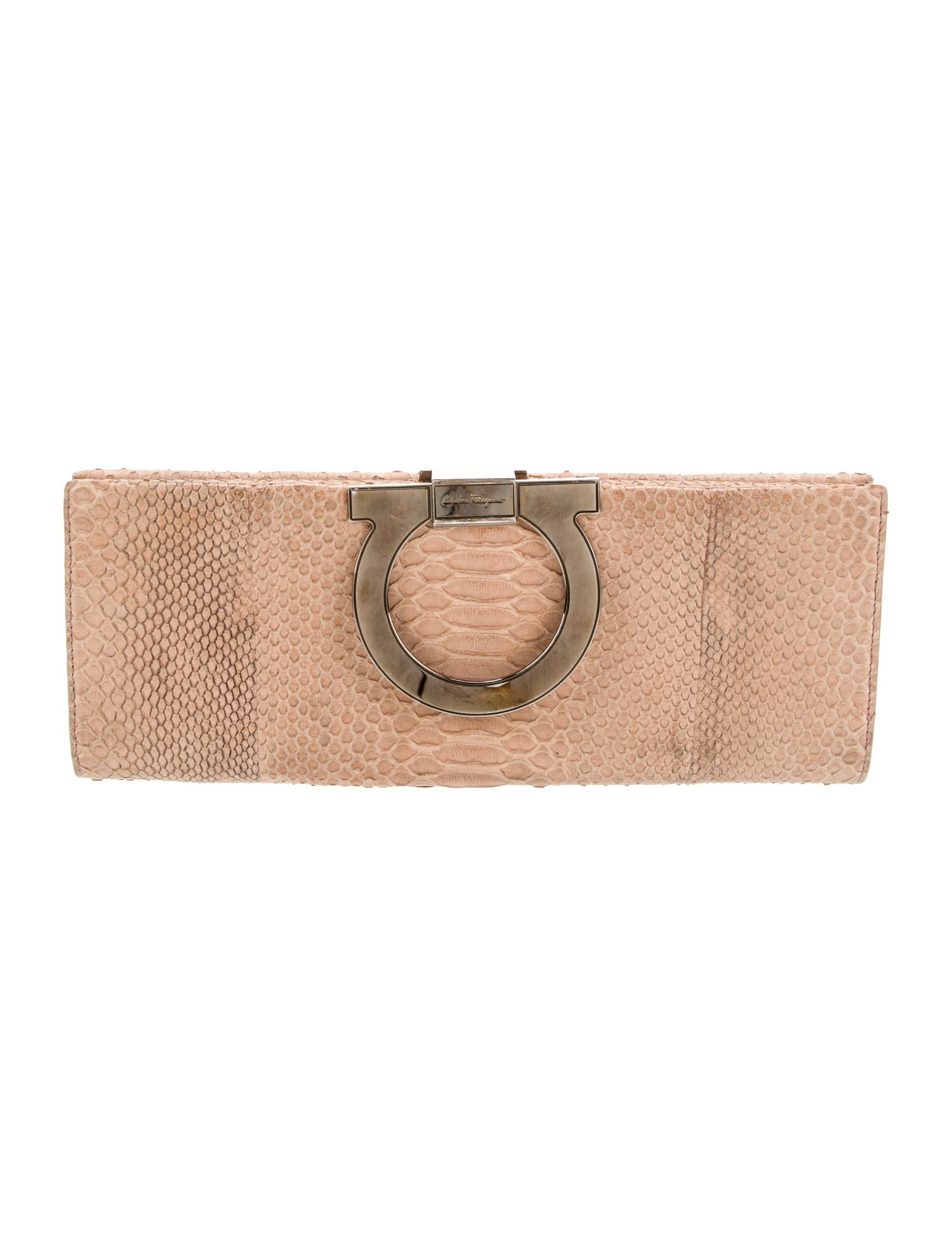 Salvatore Ferragamo Python Clutch