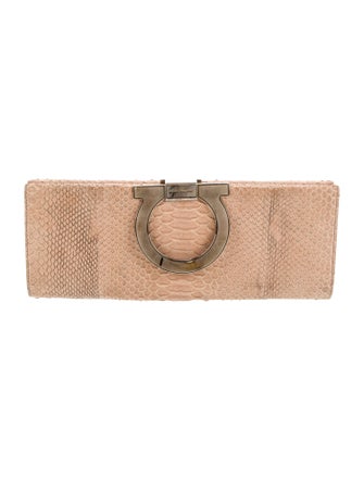Salvatore Ferragamo Python Clutch