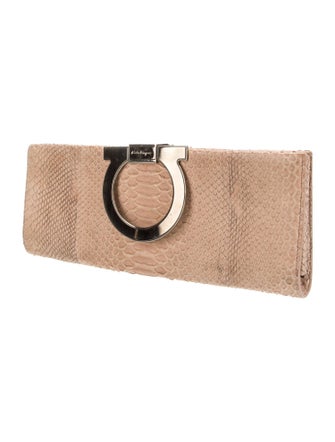 Salvatore Ferragamo Python Clutch