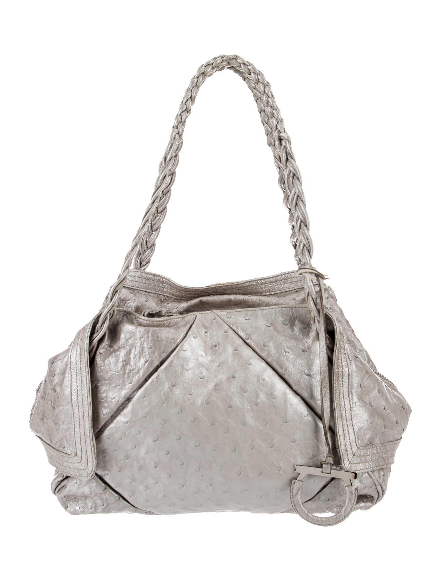 Salvatore Ferragamo Ostrich Shoulder Bag