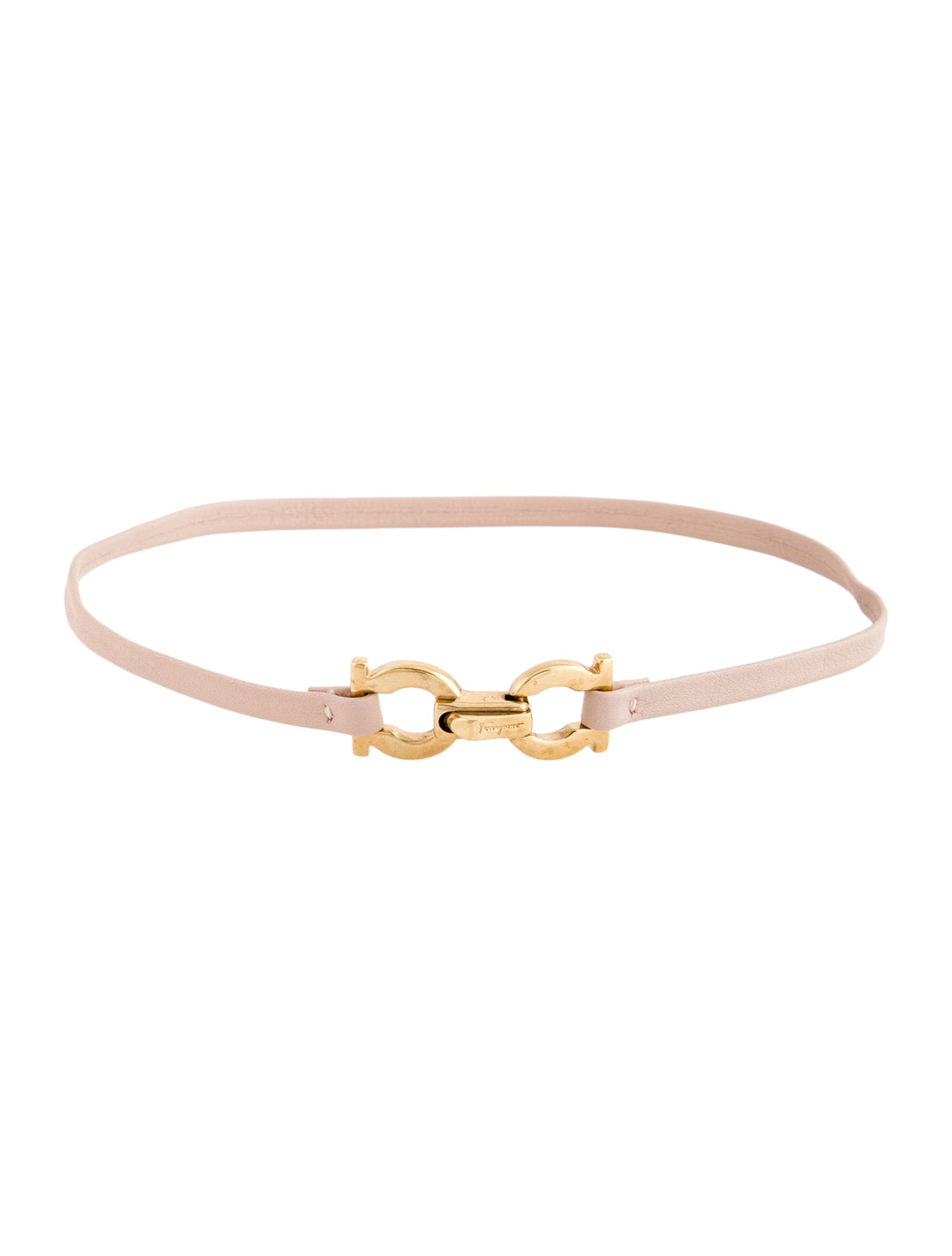 Salvatore Ferragamo Leather Interchangeable Choker Necklace & Wrap Bracelet