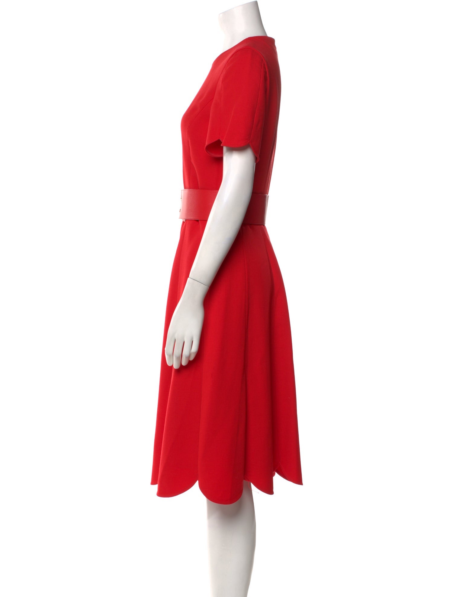 Salvatore Ferragamo Virgin Wool Midi Length Dress