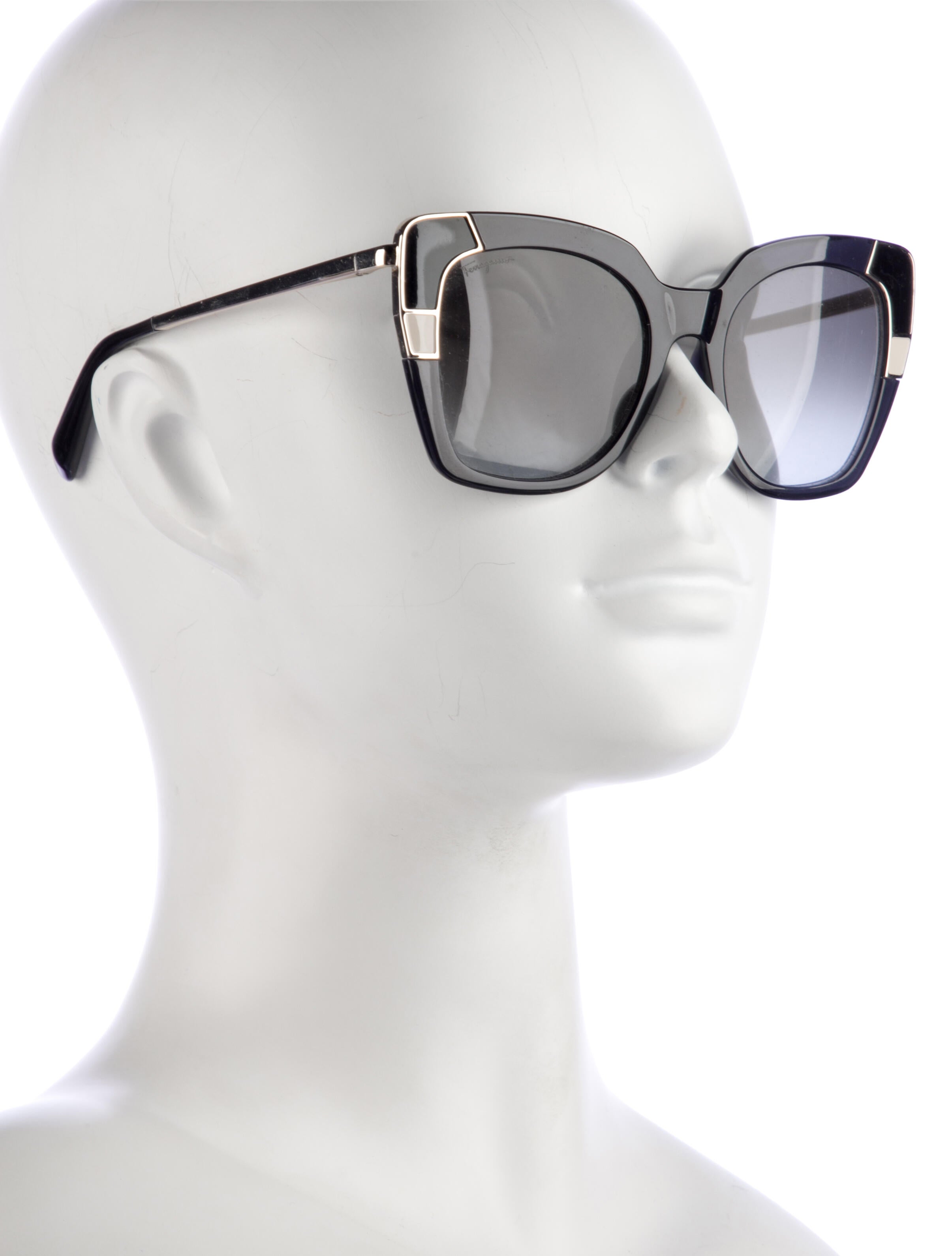 Salvatore Ferragamo Square Gradient Sunglasses