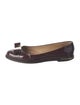 Salvatore Ferragamo Vara Bow Accent Patent Leather Flats