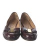 Salvatore Ferragamo Vara Bow Accent Patent Leather Flats