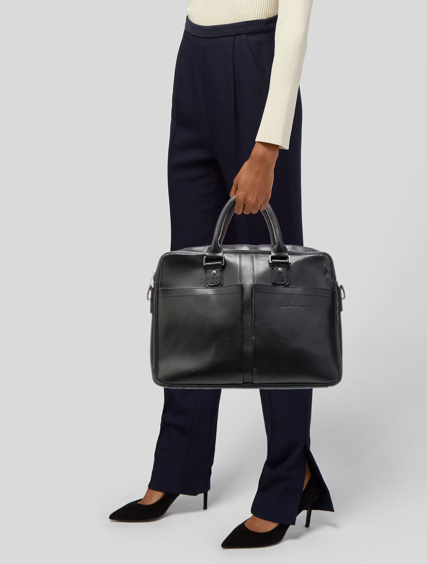 Salvatore Ferragamo Gancini Briefcase