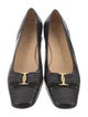 Salvatore Ferragamo Vara Bow Accent Leather Ballet Flats