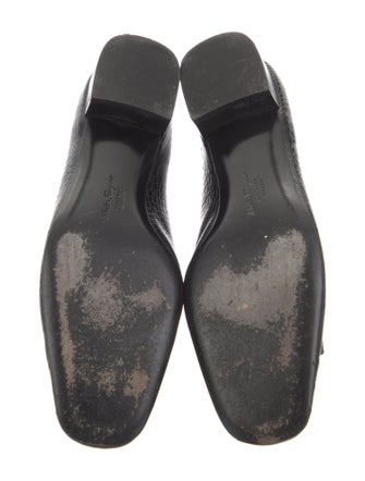 Salvatore Ferragamo Vara Bow Accent Leather Ballet Flats