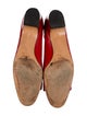 Salvatore Ferragamo Leather Bow Accents Flats