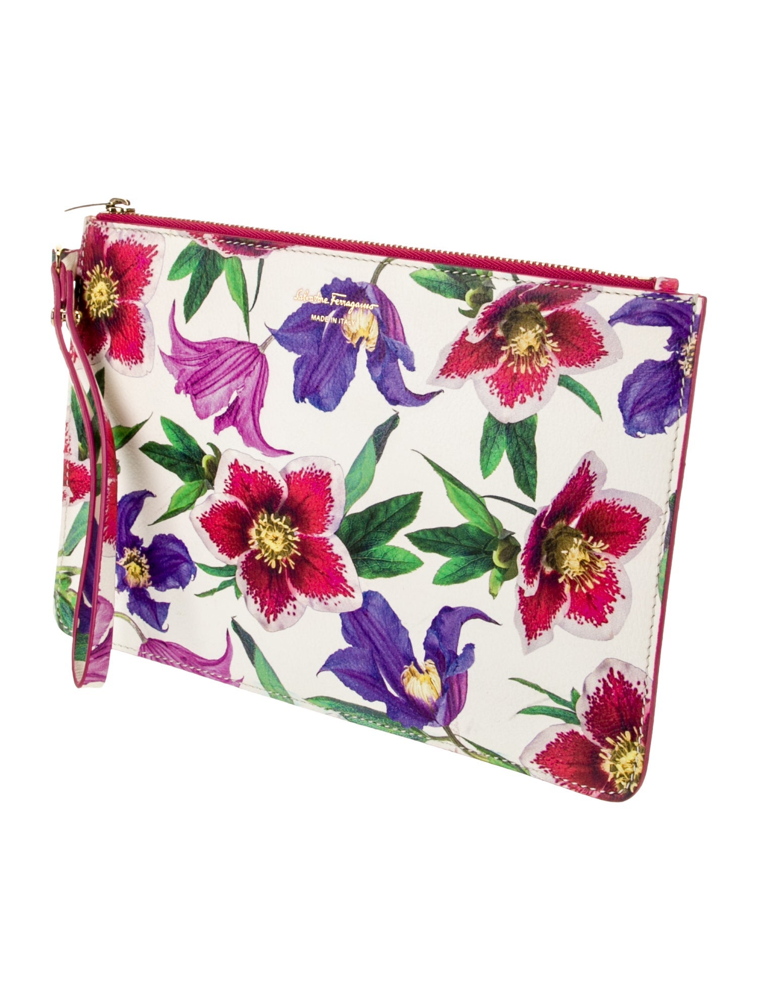 Salvatore Ferragamo Leather Clutch