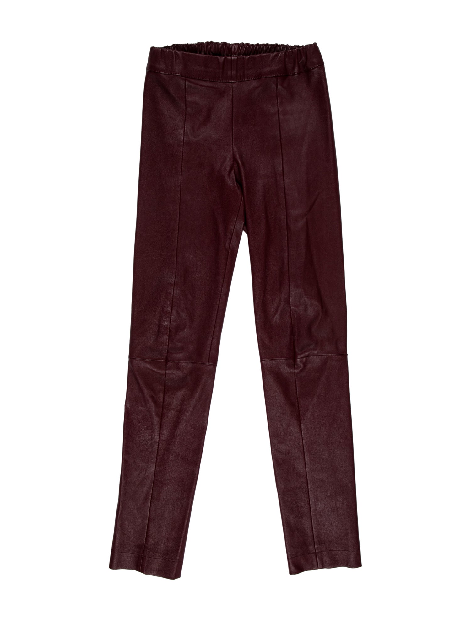 Salvatore Ferragamo Leather Skinny Leg Pants