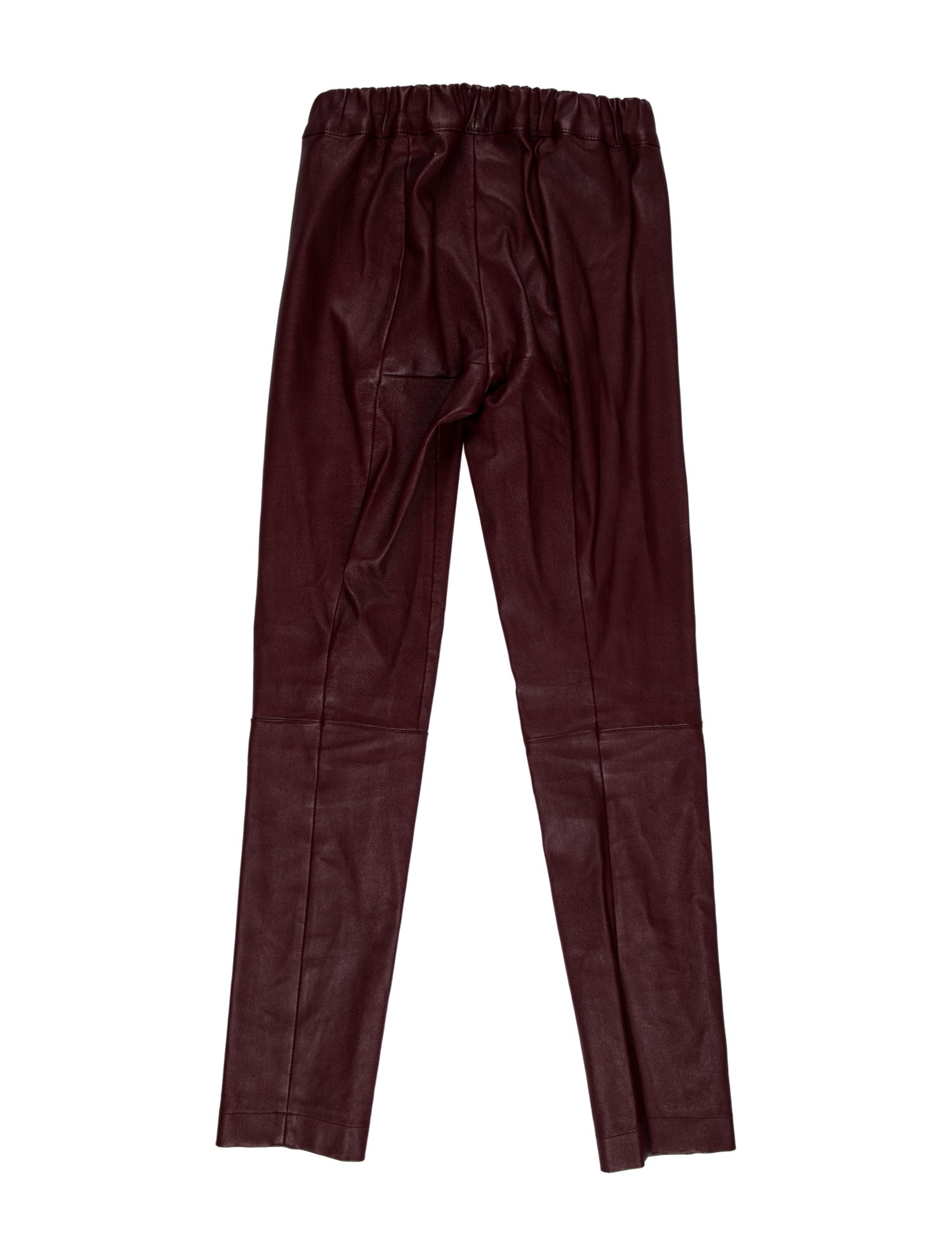 Salvatore Ferragamo Leather Skinny Leg Pants