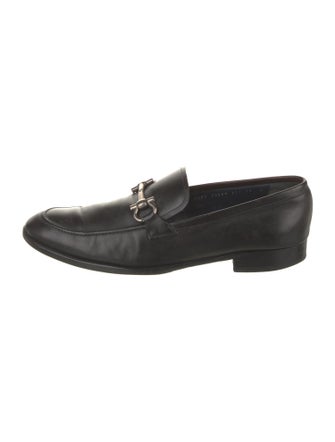 Salvatore Ferragamo Leather Monk Straps