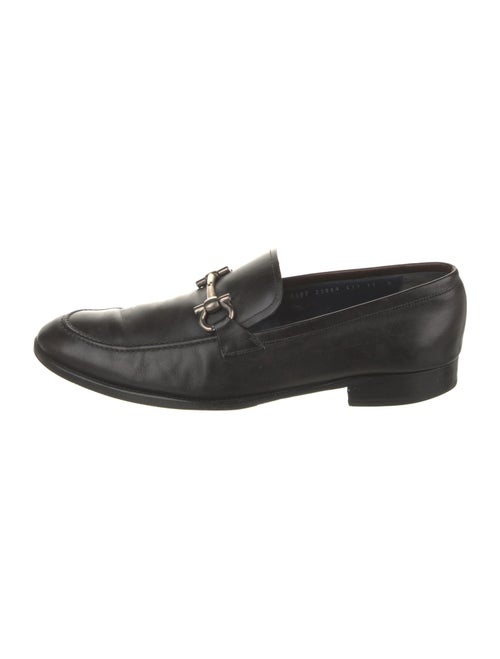 Salvatore Ferragamo Leather Monk Straps