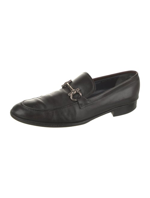 Salvatore Ferragamo Leather Monk Straps