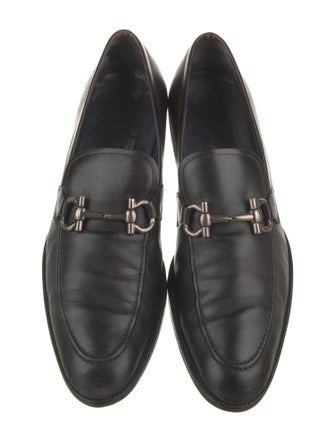 Salvatore Ferragamo Leather Monk Straps