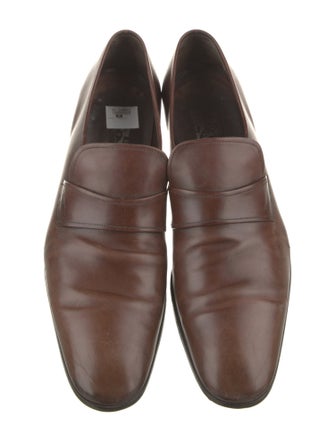 Salvatore Ferragamo Leather Monk Straps
