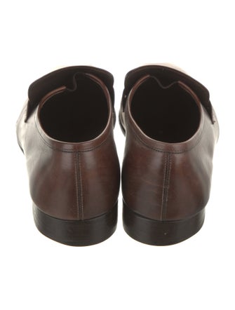 Salvatore Ferragamo Leather Monk Straps