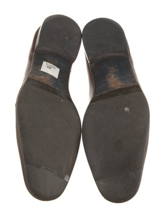 Salvatore Ferragamo Leather Monk Straps