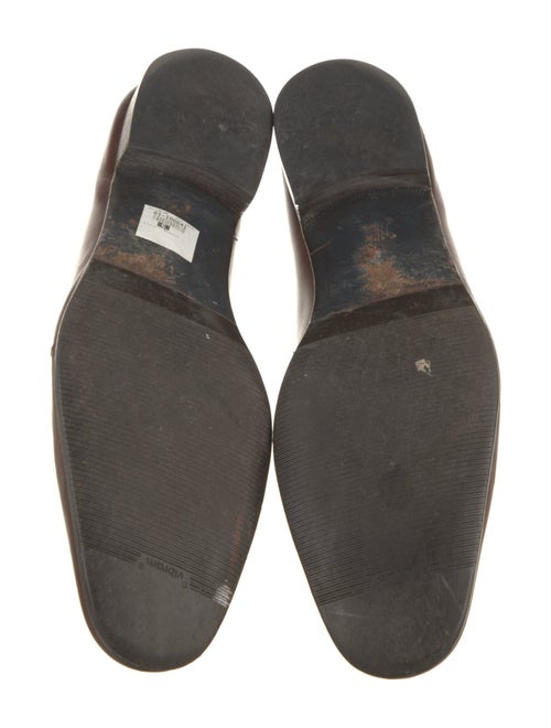 Salvatore Ferragamo Leather Monk Straps