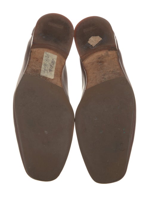 Salvatore Ferragamo Leather Monk Straps