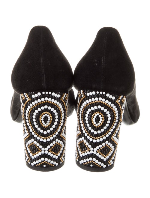 Salvatore Ferragamo Suede Bow Accents Pumps