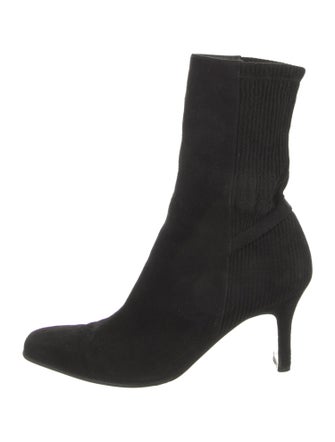 Salvatore Ferragamo Suede Sock Boots