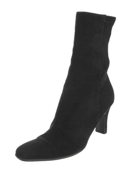Salvatore Ferragamo Suede Sock Boots