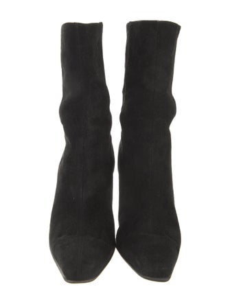 Salvatore Ferragamo Suede Sock Boots