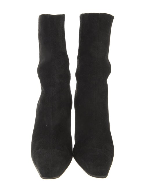 Salvatore Ferragamo Suede Sock Boots