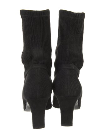 Salvatore Ferragamo Suede Sock Boots