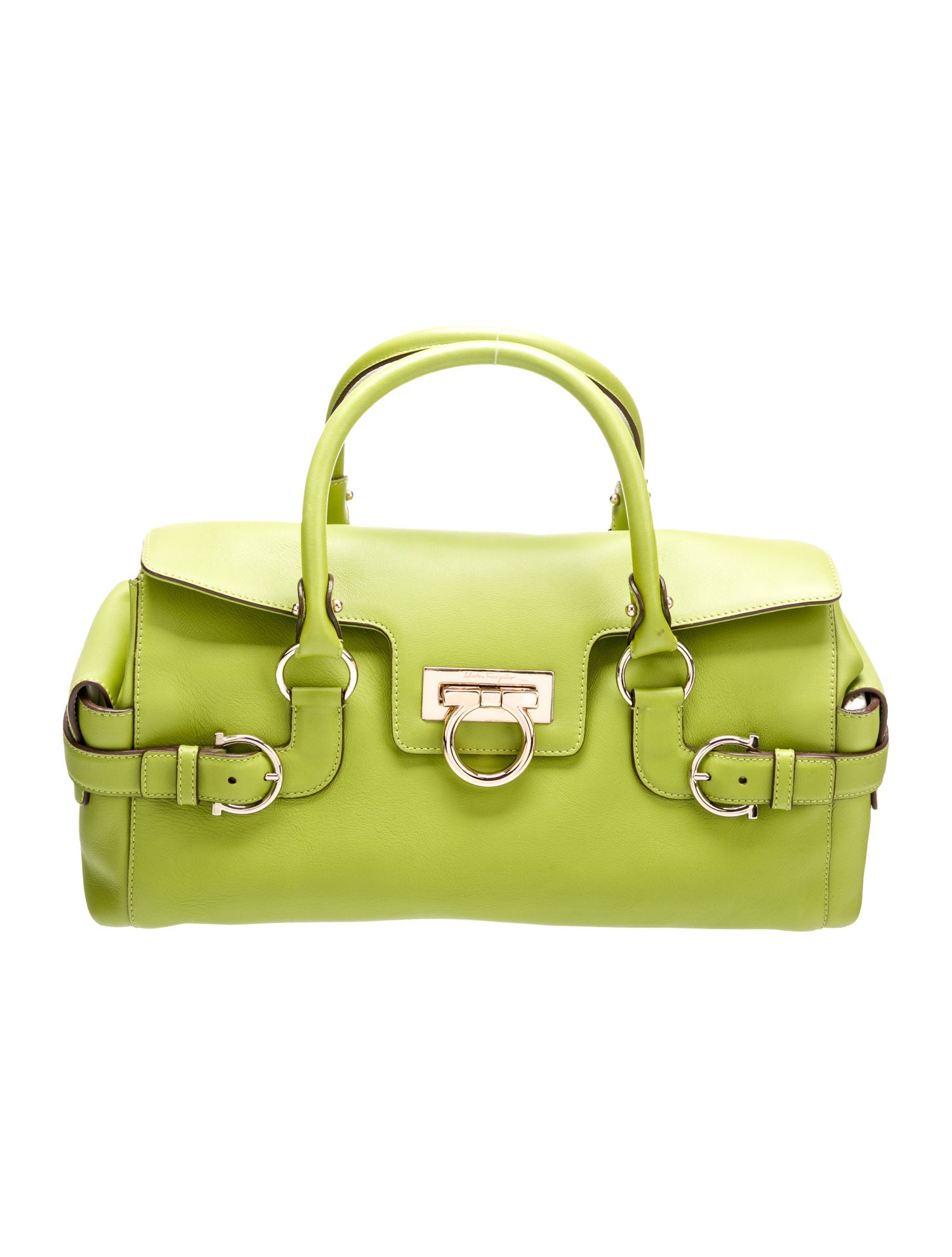 Salvatore Ferragamo Leather Top Handle Bag