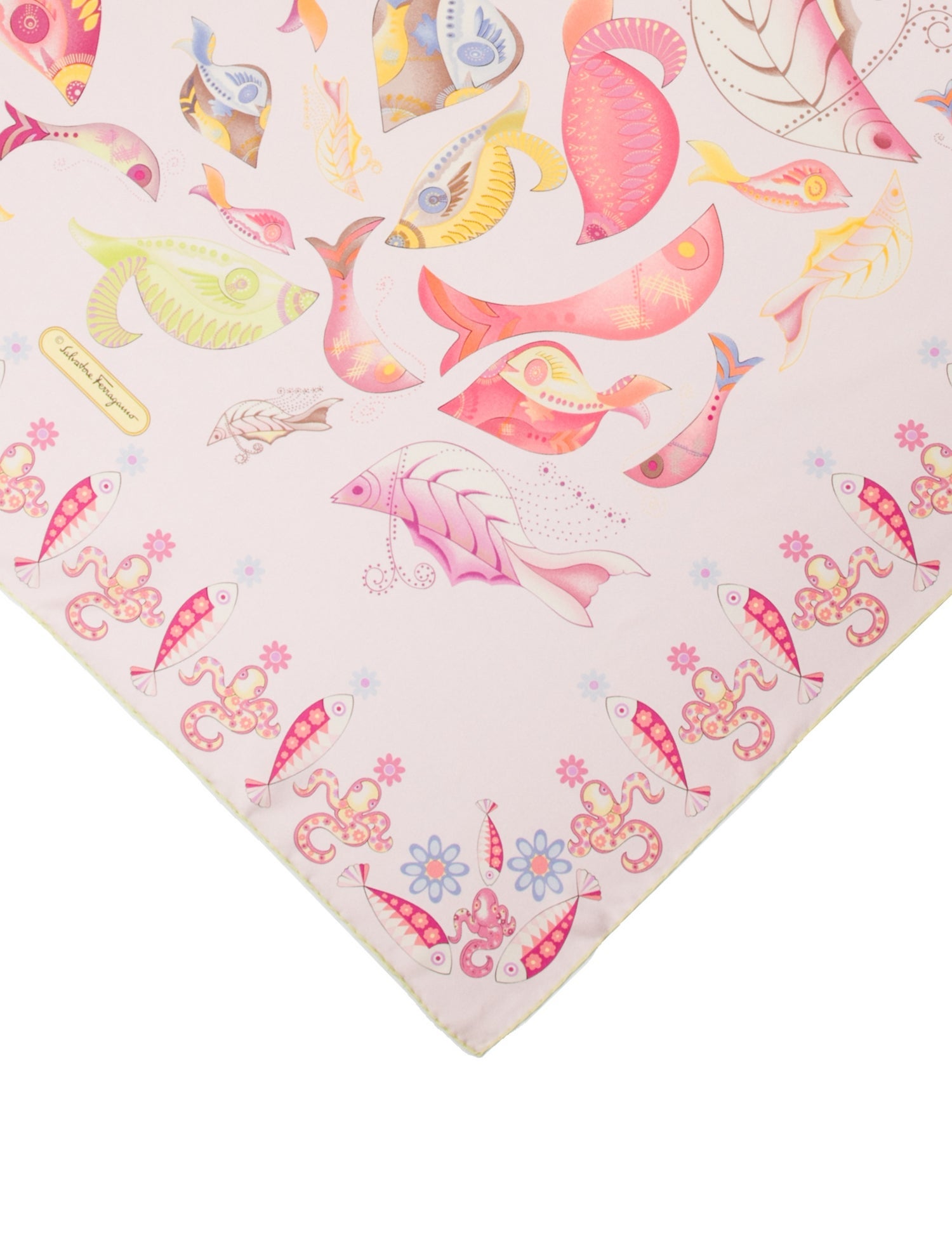 Salvatore Ferragamo Silk Printed Scarf