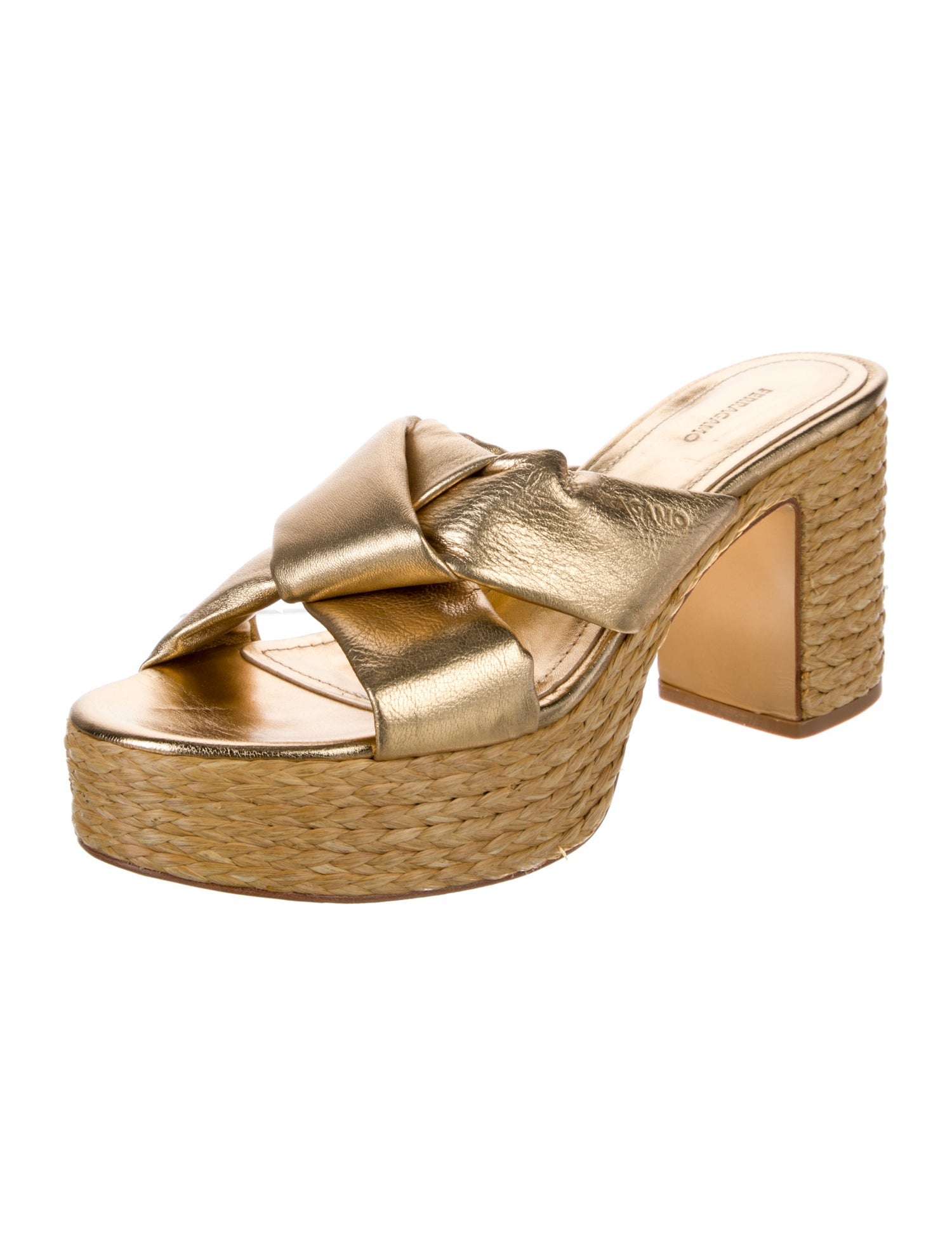 Salvatore Ferragamo Leather Slides