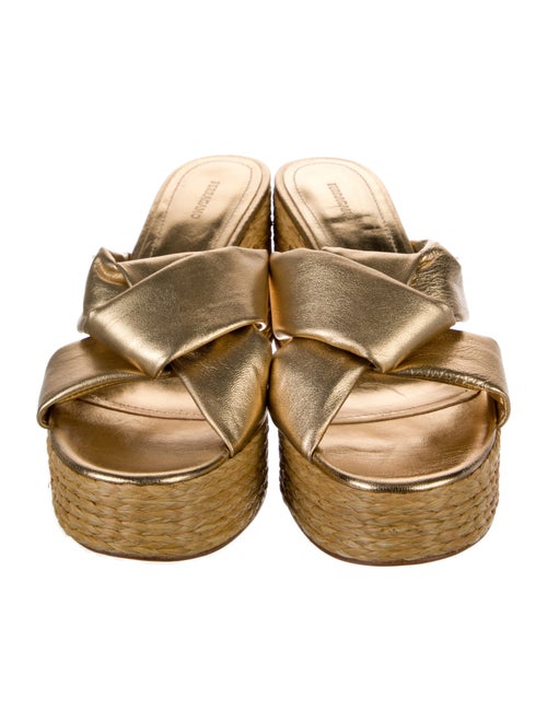 Salvatore Ferragamo Leather Slides