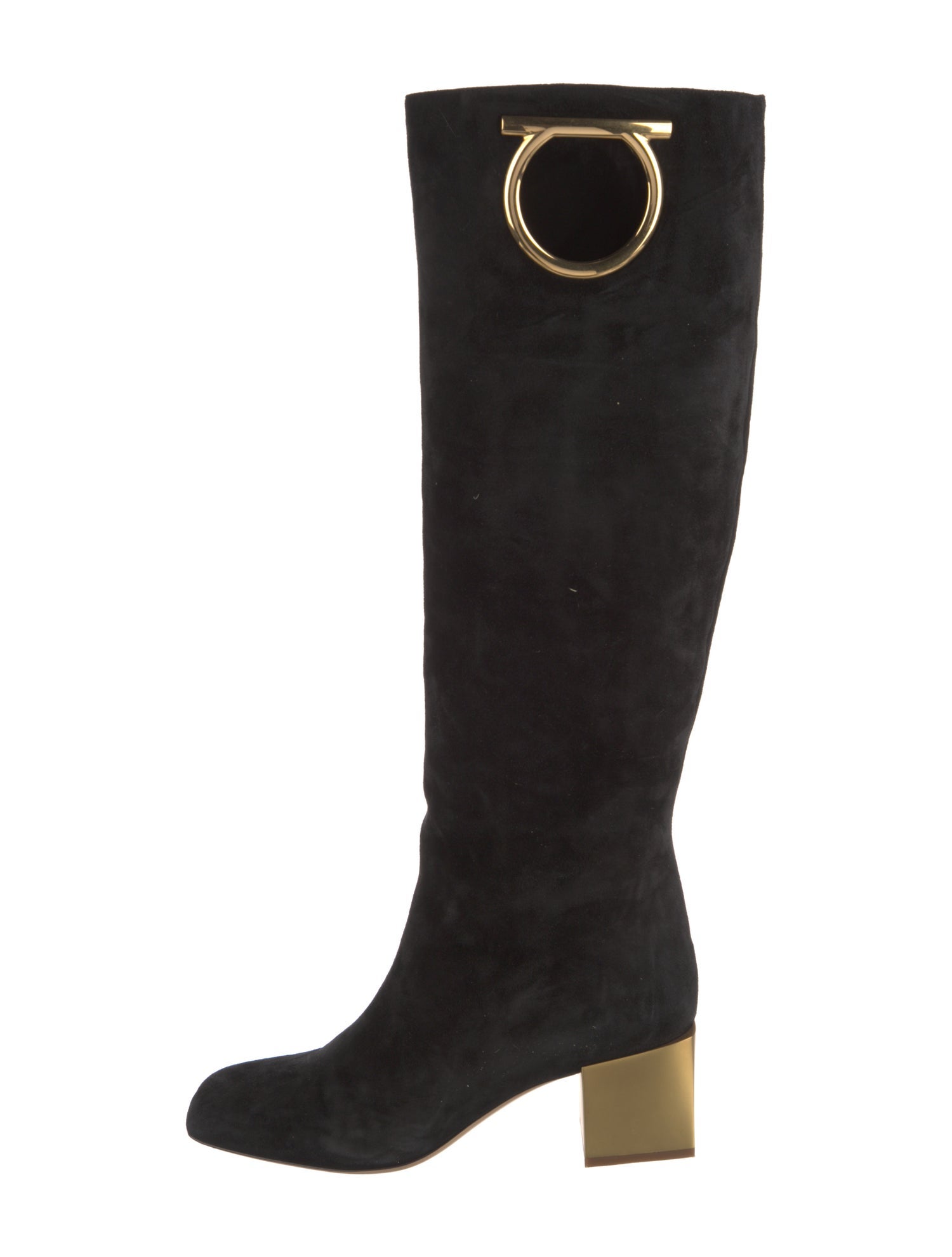 Salvatore Ferragamo Suede Riding Boots
