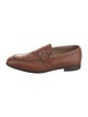 Salvatore Ferragamo Leather Monk Straps