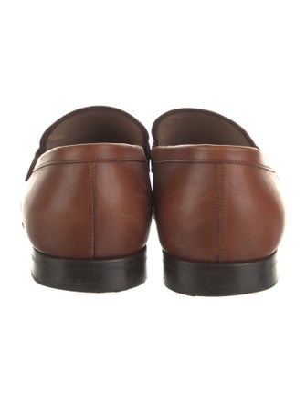 Salvatore Ferragamo Leather Monk Straps