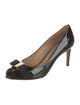 Salvatore Ferragamo Vara Bow Accent Patent Leather Pumps