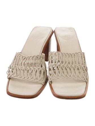 Salvatore Ferragamo Leather Slides