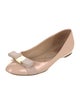 Salvatore Ferragamo Vara Bow Accent Patent Leather Flats